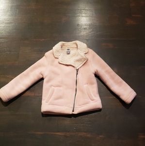 Toddler Girl Sherpa Lined Jacket - 5T